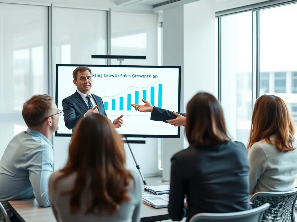 An impactful image illustrating a sales chart showing substantial growth in revenue attributed to AgenWora's advertising campaigns. The image should be visually engaging and demonstrate the tangible results of the services.